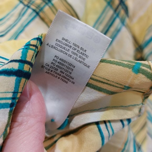 Aritzia Le Fou Wilfred Jazz Peplum Blouse Firefly Teal Silk Size Small - Picture 8 of 9